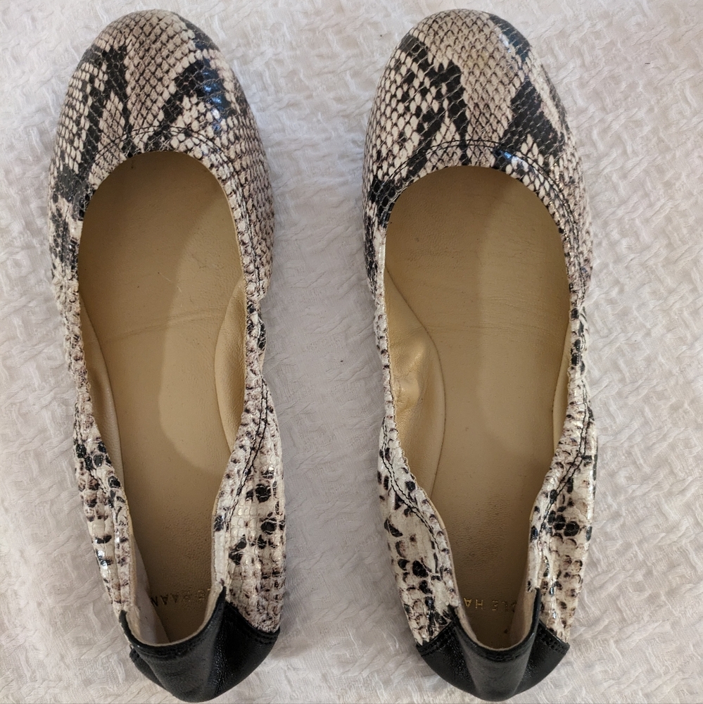 Cole Haan snakeskin ballet flats